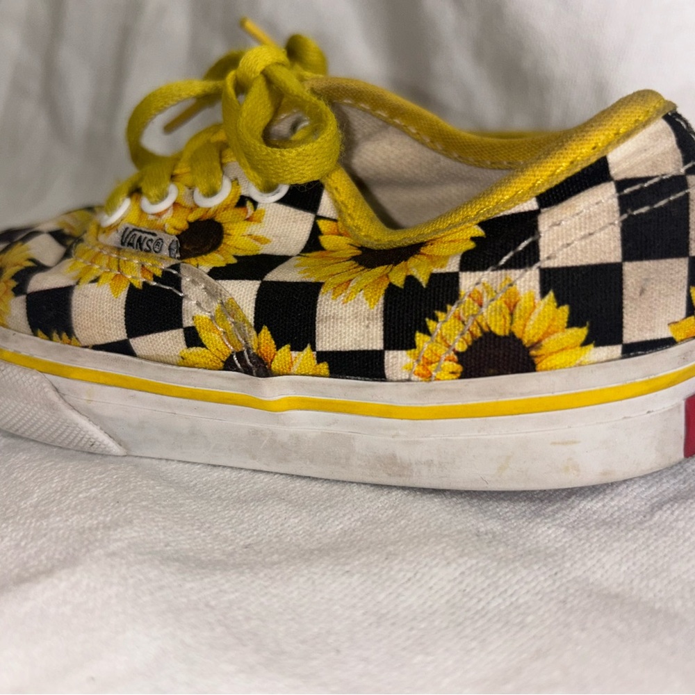 Vans Yellow Black Checkered Skate Sneakers